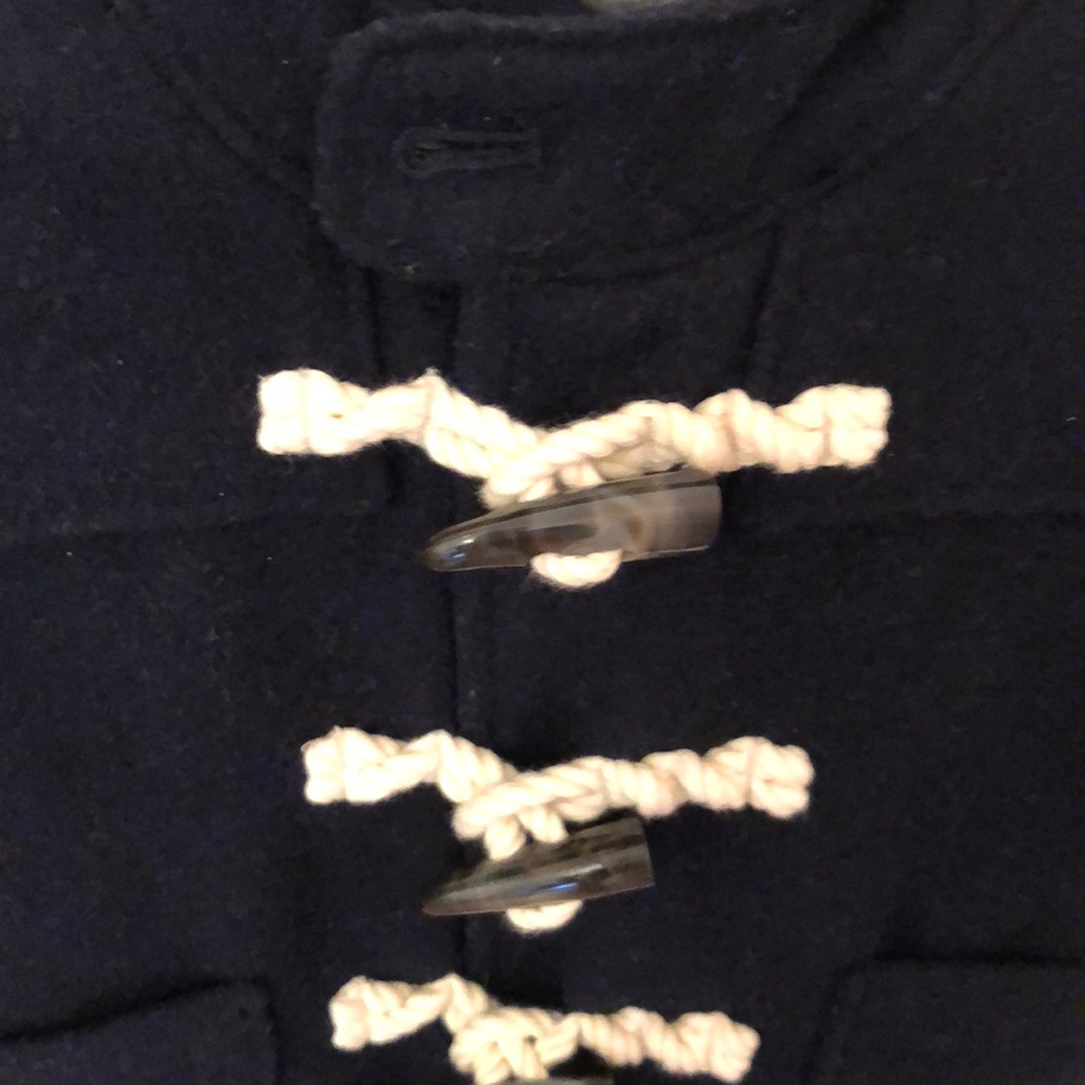 Navy wool toggle jacket - Picture 2 of 7